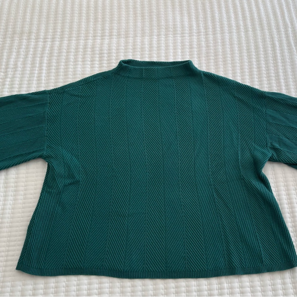 Ann Taylor Factory Turquoise Knit Sweater